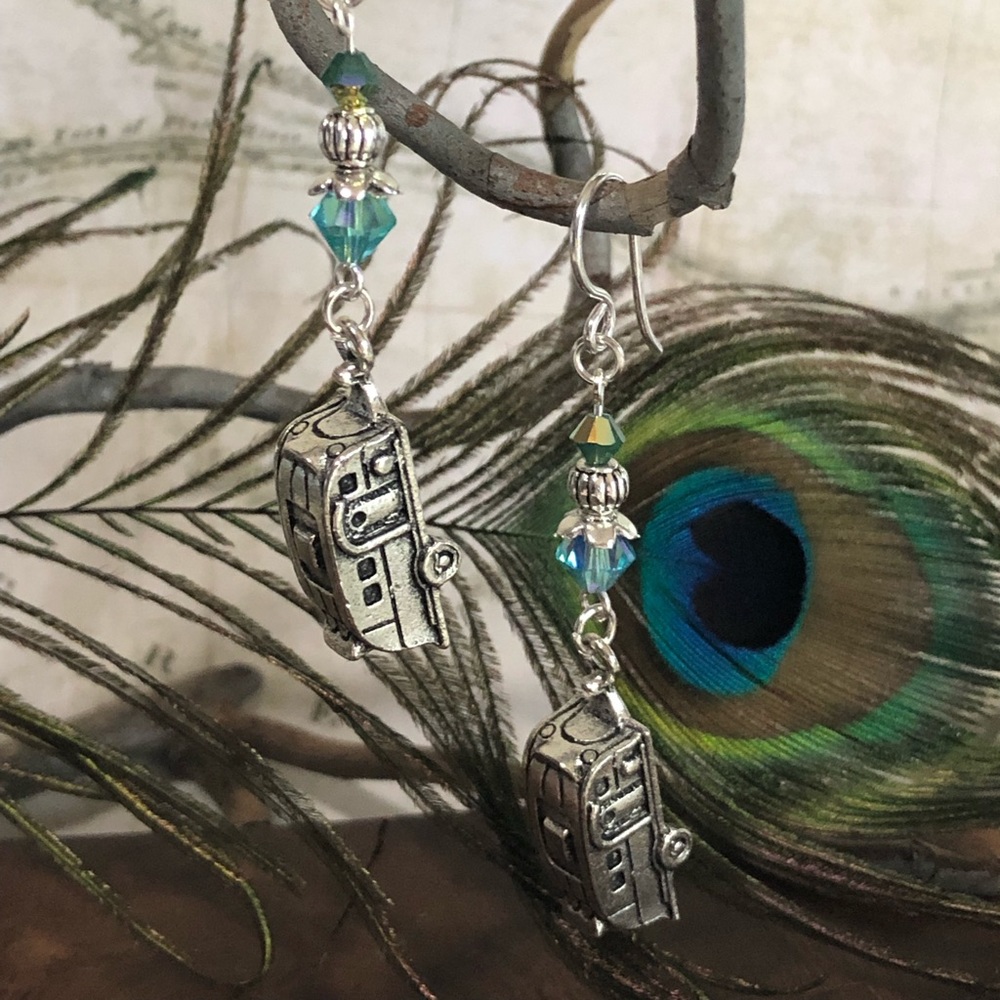 Camper Trailer Earrings - Camper Jewelry, RV